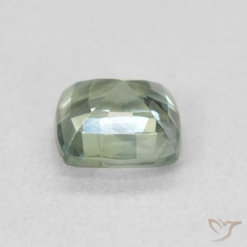 Safira Cerceta Natural 0.73ct, Almofada, VS
