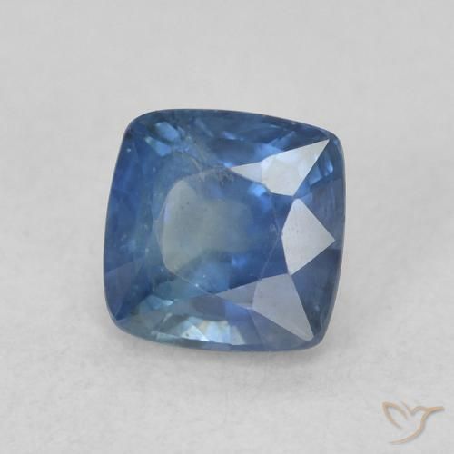 Safira Azul-marinho Natural 0.82ct, Almofada, VS