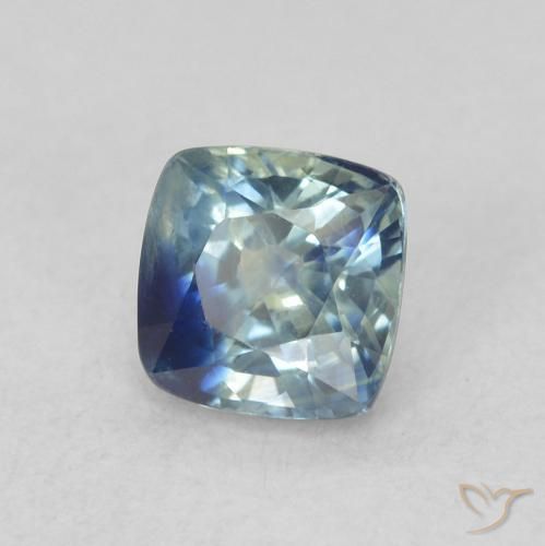 Safira Cerceta Natural 0.71ct, Almofada, VS