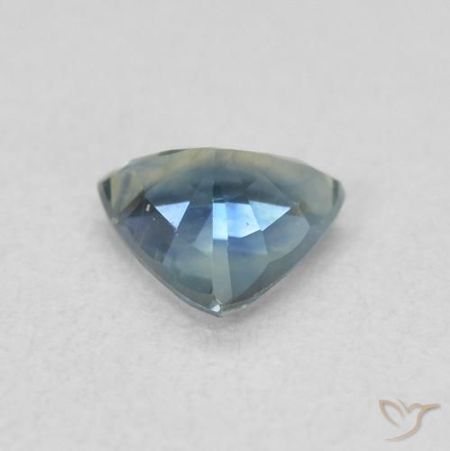 Safira Cerceta Natural 0.51ct, Trilhão, VS