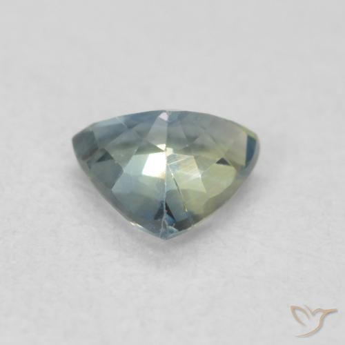 Safira Cerceta Natural 0.50ct, Trilhão, VS