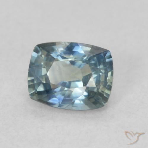 Safira Cerceta Natural 0.68ct, Almofada, VS