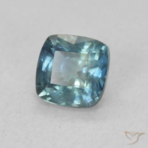 Safira Cerceta Natural 0.68ct, Almofada, VS