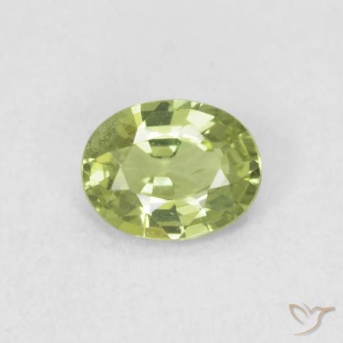 0.35ct Natural Verde Vivo Claro Safira, oval, VVS-VS