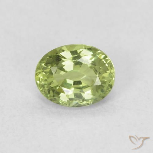 0.44ct Natural Verde Vivo Claro Safira, oval, VVS-VS