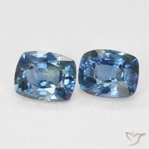 Pedras preciosas de Safira Cerceta natural de 1.15 ct, Almofada, VS