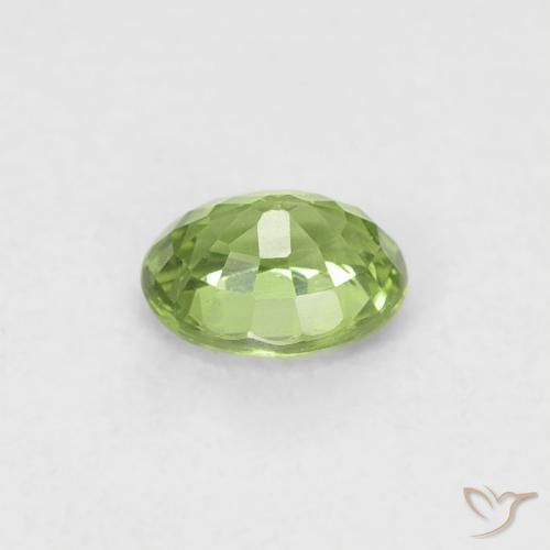 Safira Verde floresta Natural 0.41ct, oval, VVS-VS