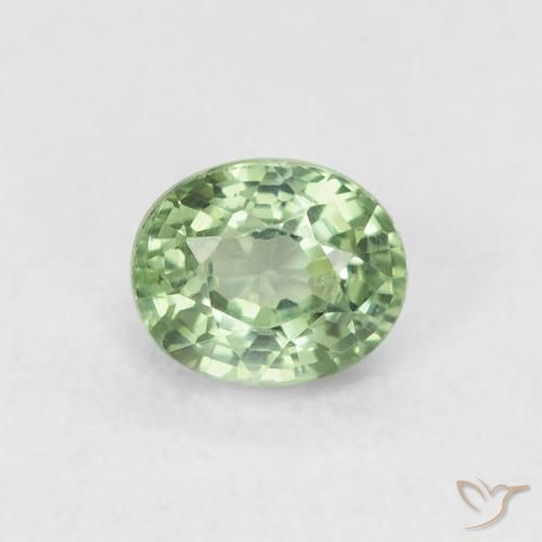 0.61ct Natural Verde Floresta Claro Safira, oval, VVS-VS
