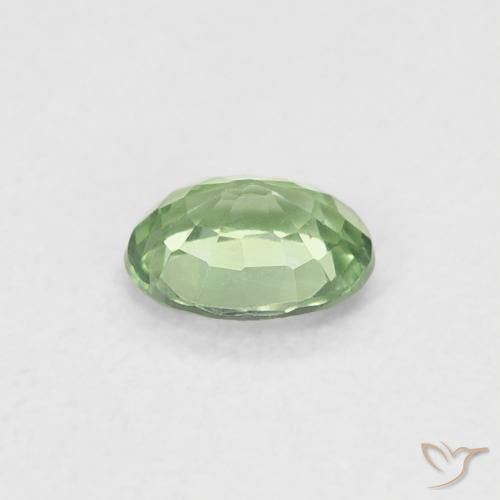 Safira Luz verde Natural 0.40ct, oval, VVS-VS