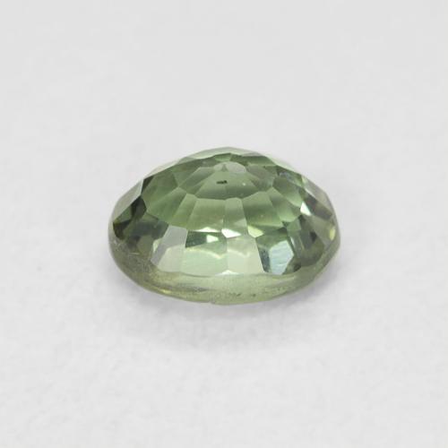 Safira Luz verde Natural 0.56ct, oval, VVS-VS