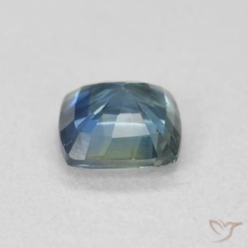 Safira Cerceta Natural 0.58ct, Almofada, VS