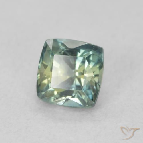 Safira Cerceta Natural 0.67ct, Almofada, VS
