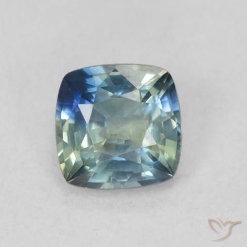 0.64ct Natural Cerceta Safira, Almofada, VS