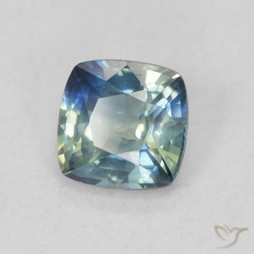 Safira Cerceta Natural 0.64ct, Almofada, VS