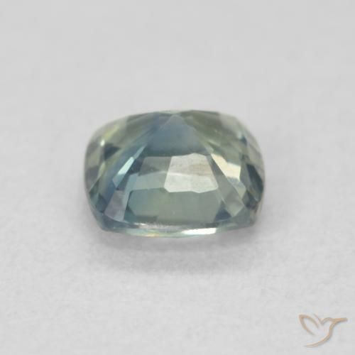 Safira Cerceta Natural 0.64ct, Almofada, VS