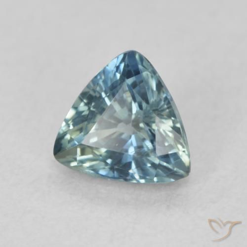 Safira Cerceta Natural 0.63ct, Trilhão, VS