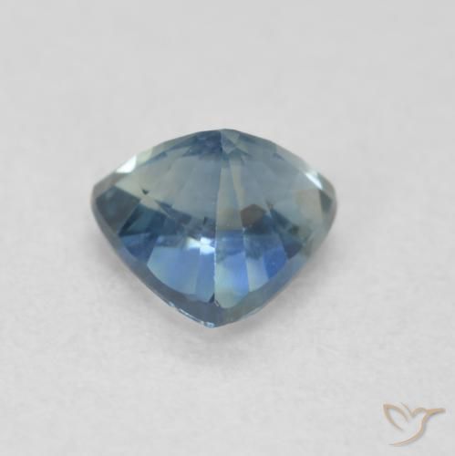 Safira Cerceta Natural 0.63ct, Trilhão, VS