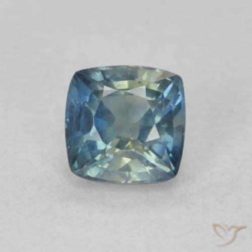 0.66ct Natural Cerceta Safira, Almofada, VS
