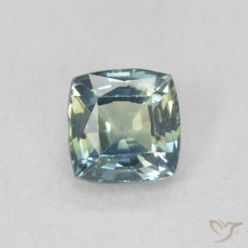 0.53ct Natural Cerceta Safira, Almofada, VS, Photo A