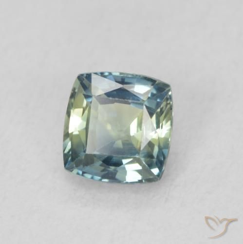 Safira Cerceta Natural 0.53ct, Almofada, VS