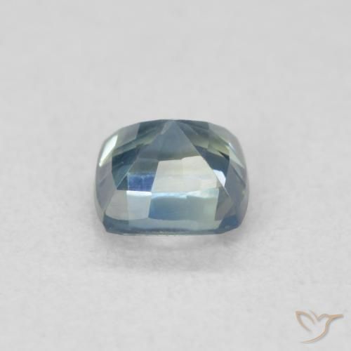 Safira Cerceta Natural 0.53ct, Almofada, VS