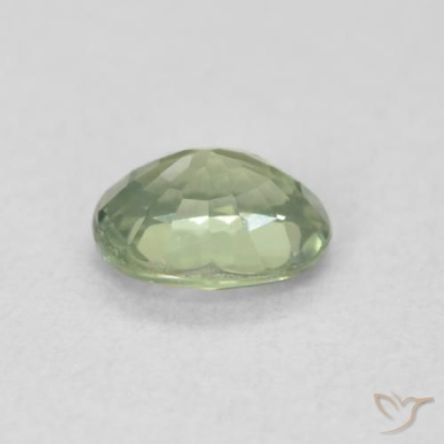 Safira Luz verde Natural 0.50ct, oval, VVS