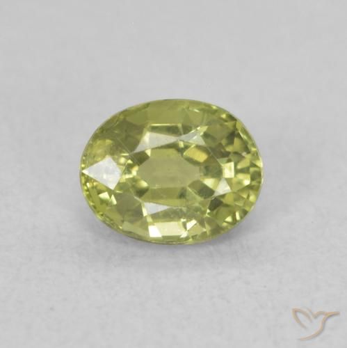 0.49ct Natural Verde Floresta Quente Safira, oval, VS