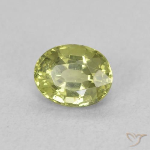 Safira Verde Floresta Quente Natural 0.49ct, oval, VS