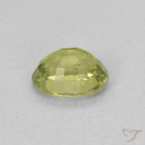 Safira Verde Floresta Quente Natural 0.49ct, oval, VS