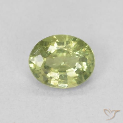 0.43ct Natural Verde Floresta Quente Safira, oval, VS