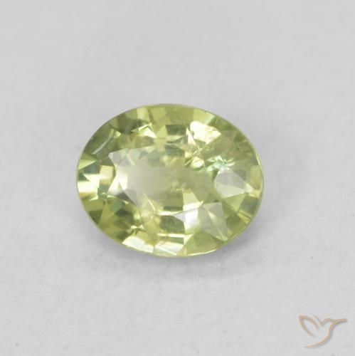 Safira Verde Floresta Quente Natural 0.43ct, oval, VS