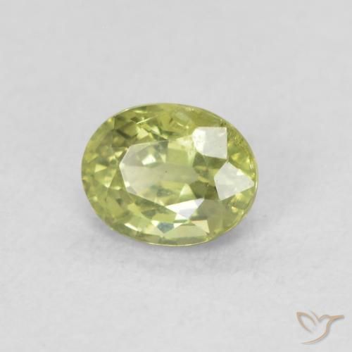 Safira Verde Floresta Quente Natural 0.47ct, oval, VS