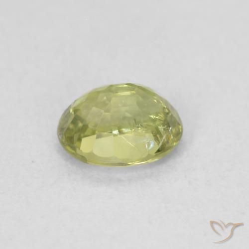 Safira Verde Floresta Quente Natural 0.47ct, oval, VS