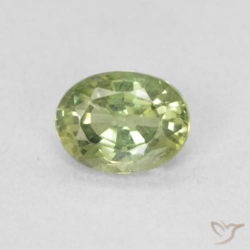 0.42ct Natural Verde Floresta Claro Safira, oval, VS