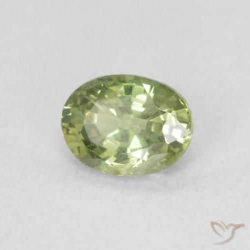 Safira Verde Floresta Claro Natural 0.42ct, oval, VS