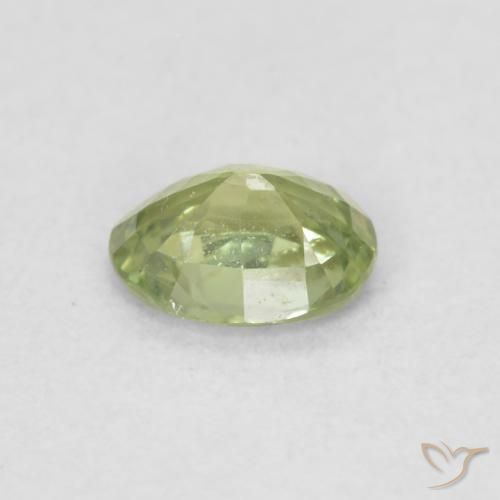 Safira Verde Floresta Claro Natural 0.42ct, oval, VS