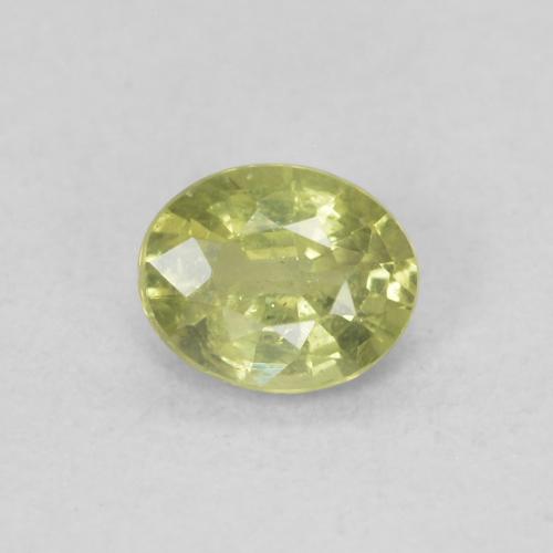 0.42ct Natural Verde Terroso Quente Safira, oval, VS