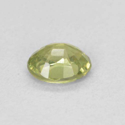 Safira Verde Terroso Quente Natural 0.42ct, oval, VS
