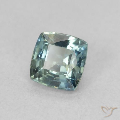 Safira Cerceta Natural 0.60ct, Almofada, VS