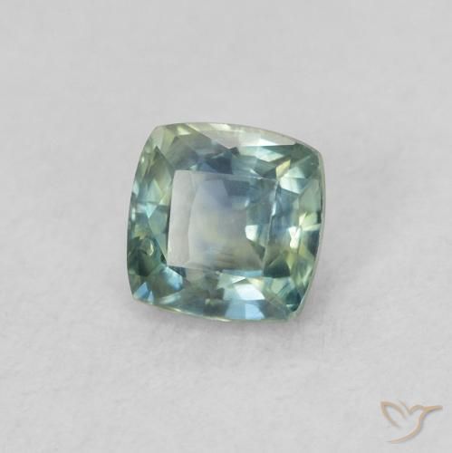 Safira Cerceta Natural 0.48ct, Almofada, VS