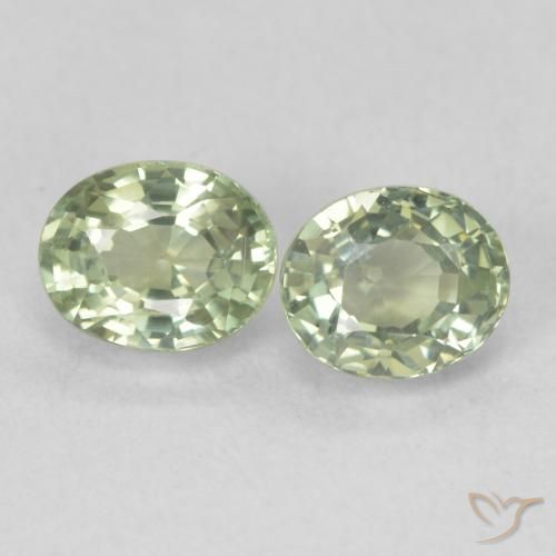 1.23ctw Natural Pêra Pêra Verde Safira, oval, VVS-VS