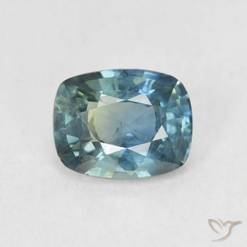0.81ct Natural Cerceta Safira, Almofada, VS