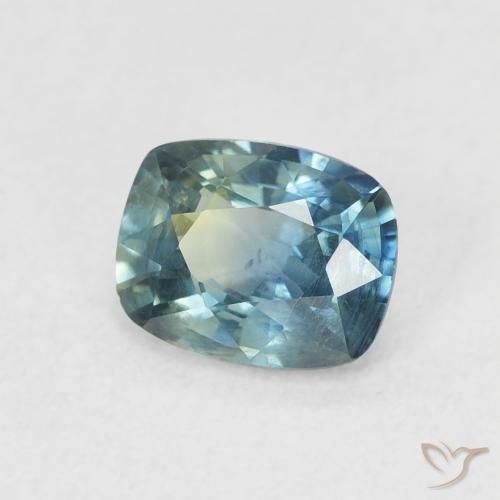 Safira Cerceta Natural 0.81ct, Almofada, VS