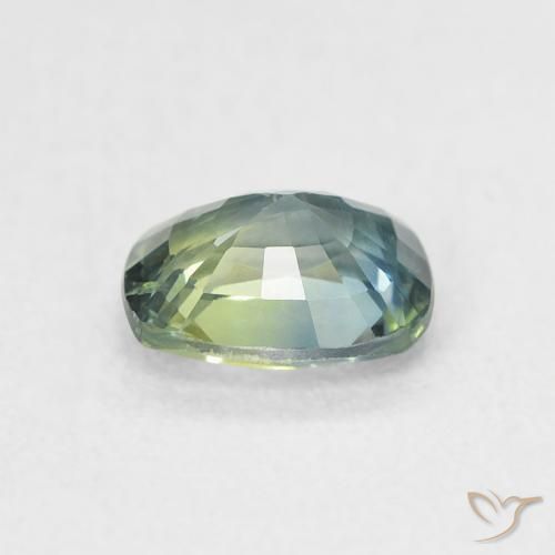 Safira Cerceta Natural 0.81ct, Almofada, VS