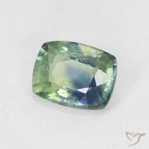 Safira Cerceta Natural 0.73ct, Almofada, VS