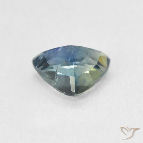 Safira Cerceta Natural 0.73ct, Trilhão, VS