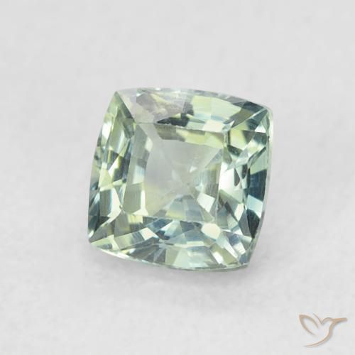 Safira Cerceta Natural 0.68ct, Almofada, VVS-VS