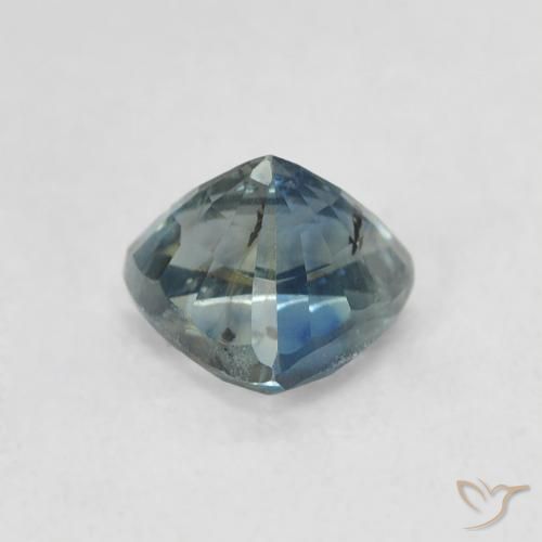 Safira Cerceta Natural 0.74ct, Trilhão, VS