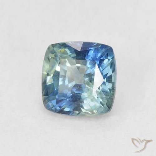 Safira Cerceta Natural 0.71ct, Almofada, VS