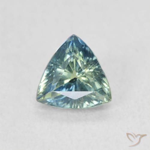 0.54ct Natural Cerceta Safira, Trilhão, VVS-VS